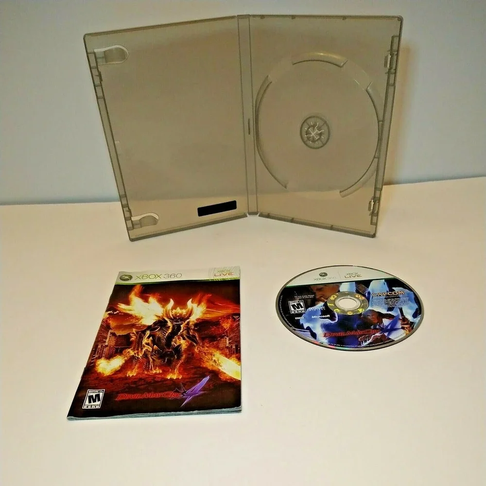 Devil May Cry 4 (Microsoft Xbox 360, 2008) DISC IN NEW CASE + MANUAL.